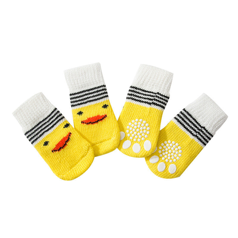 Rutschfeste Socken für Hunde & Katzen – warm & bequem im 4er-Set