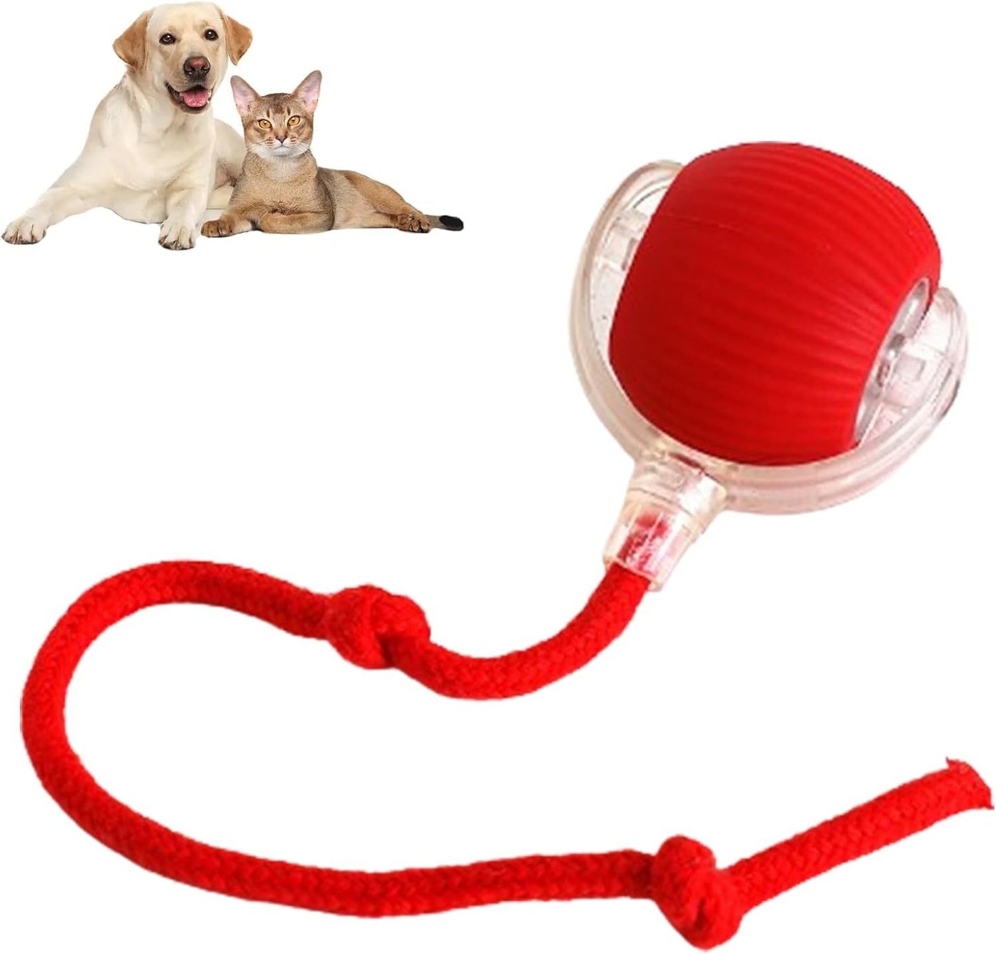 Interaktiver Smart Ball für Hunde & Katzen – Automatisches Spielzeug mit 360° Bewegung