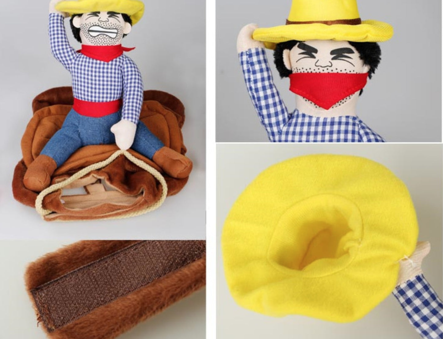 Riding Cowboy Haustierkostüm für Hunde und Katzen