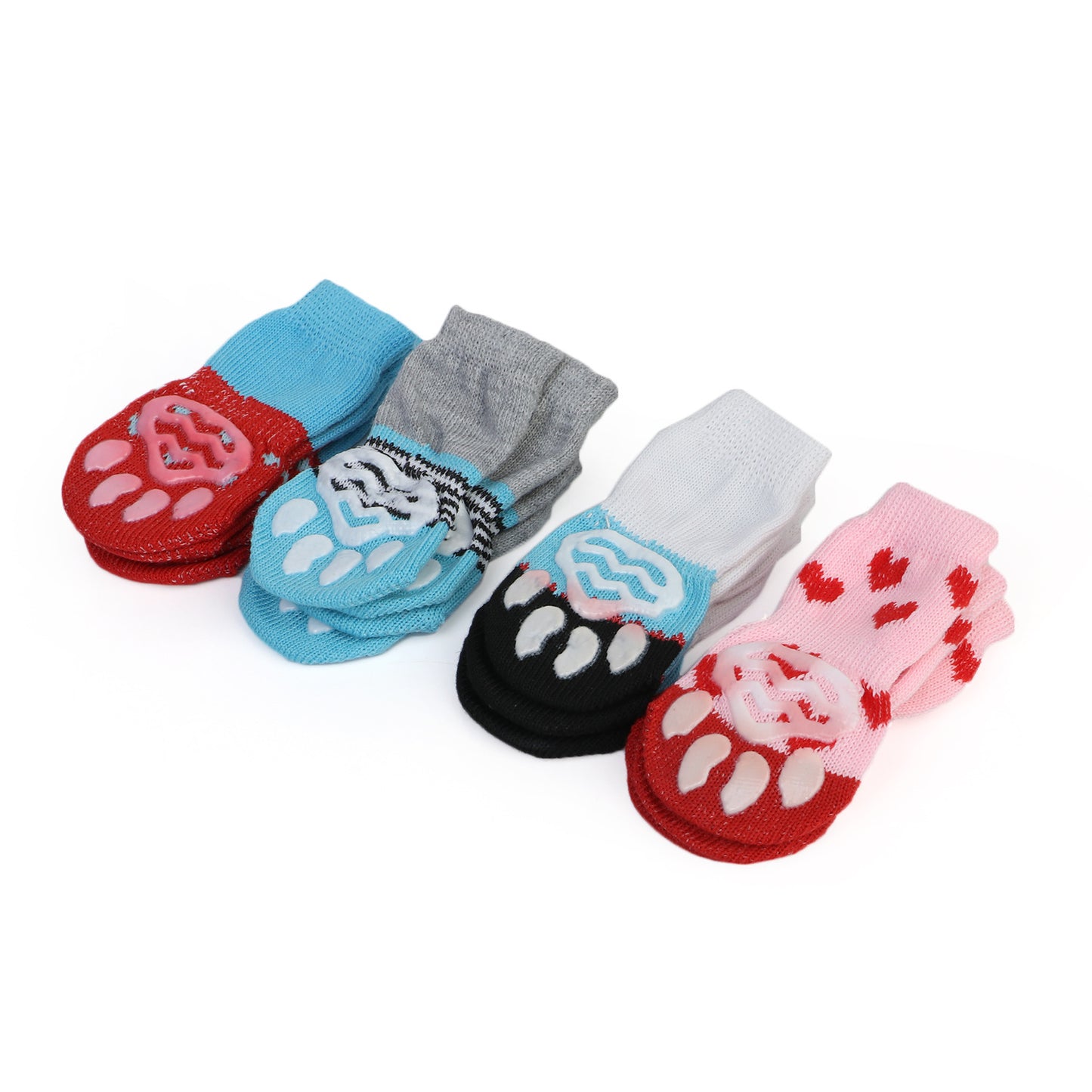 Rutschfeste Socken für Hunde & Katzen – warm & bequem im 4er-Set