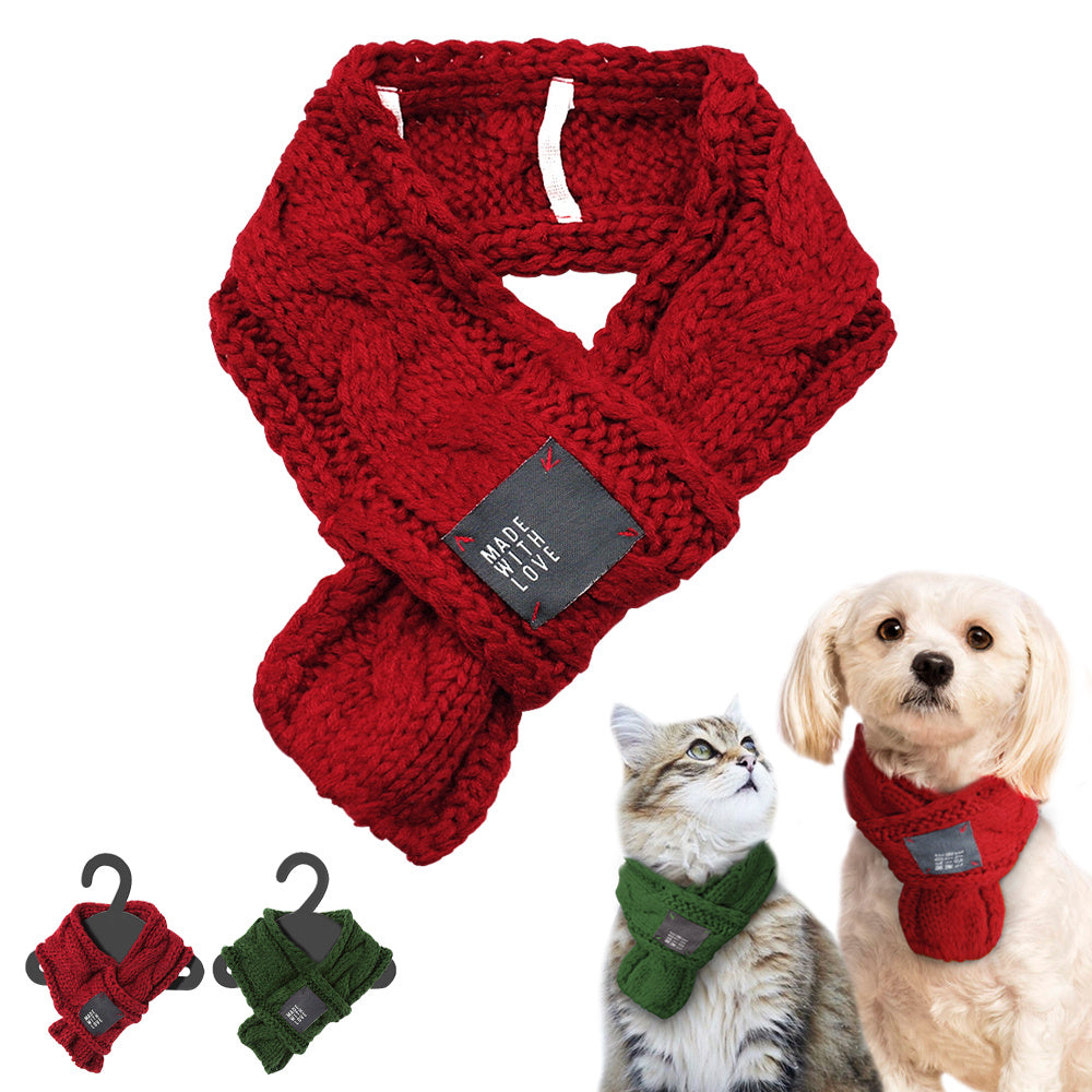 Warmer Haustier-Schal aus Wolle | Modisches Accessoire für Hunde & Katzen