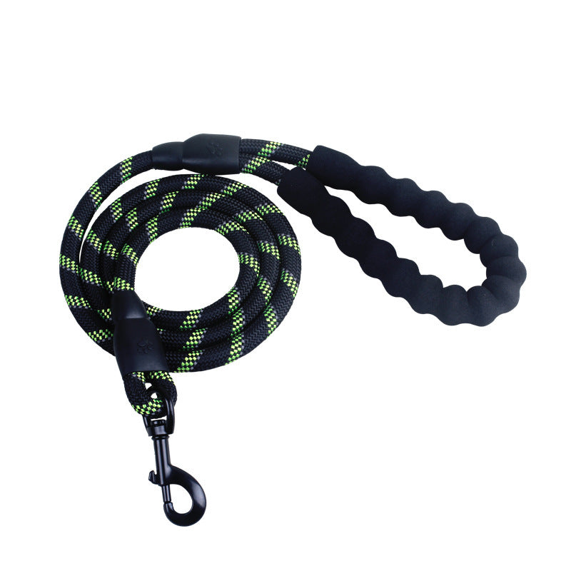 Reflektierende Hundeleine (versch. Farben) – Robuste Nylon-Leine mit Anti-Rutsch-Griff