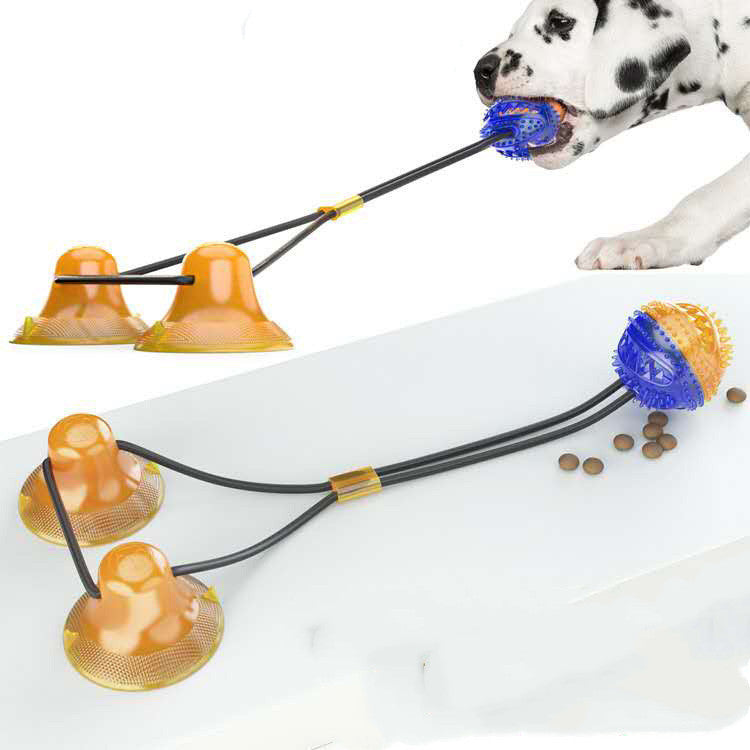 Suction Toy for Dogs – Interactive Chew Toy with Treat Ball