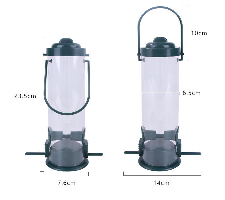 Hängefutterstation für Vögel – Outdoor Futtersäule aus Kunststoff und Metall