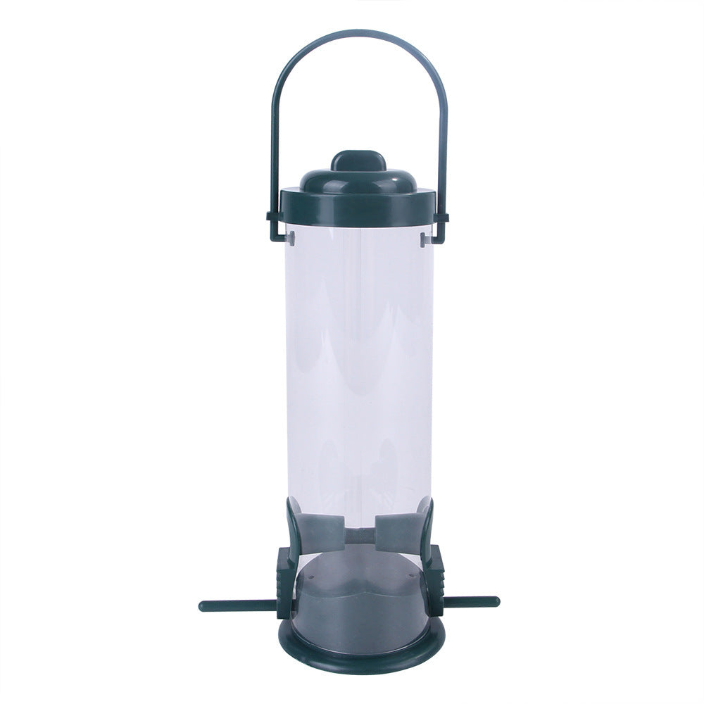 Hängefutterstation für Vögel – Outdoor Futtersäule aus Kunststoff und Metall