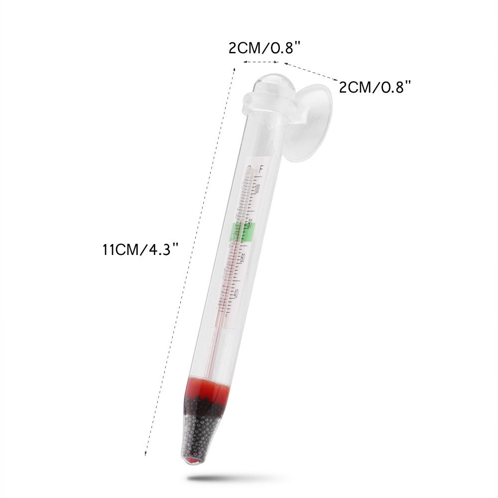Aquarium Thermometer – Schwimmendes Glas-Wasserthermometer für Fischbecken