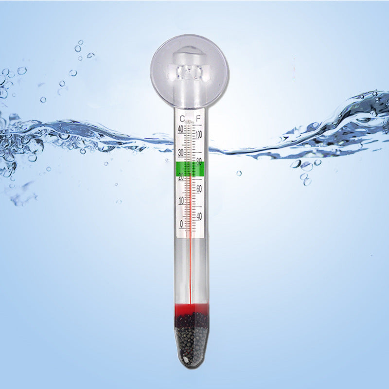 Aquarium Thermometer – Schwimmendes Glas-Wasserthermometer für Fischbecken