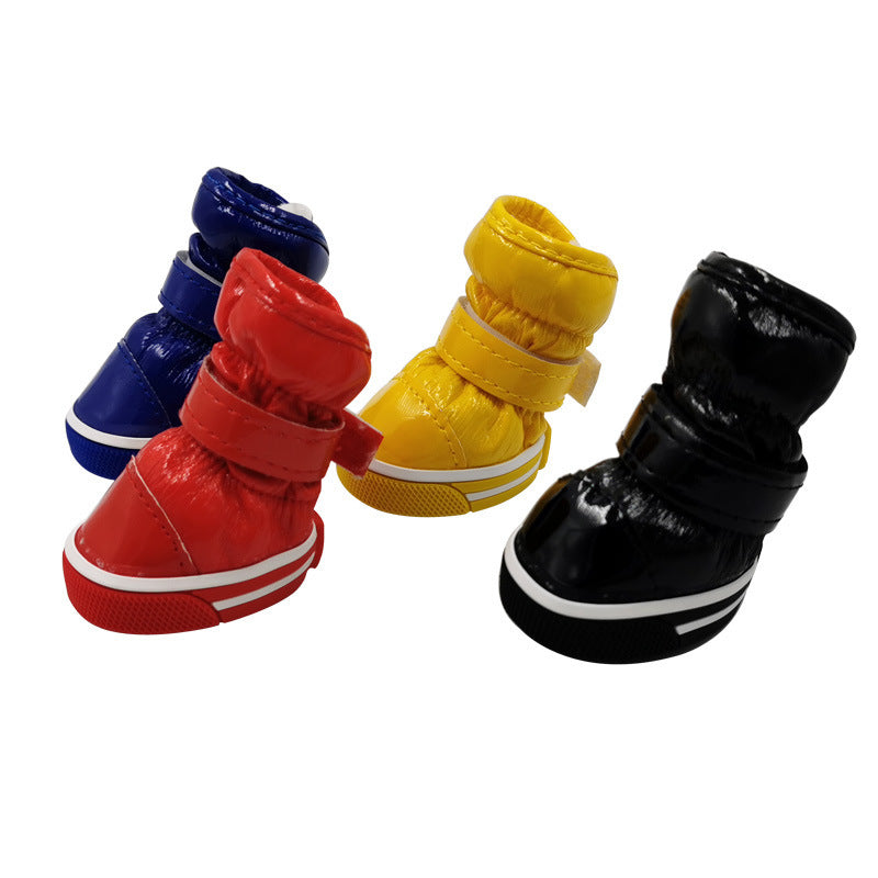 Bunte Ski-Hundeschuhe | Gefütterte Boots in 4 Farben für den Winter