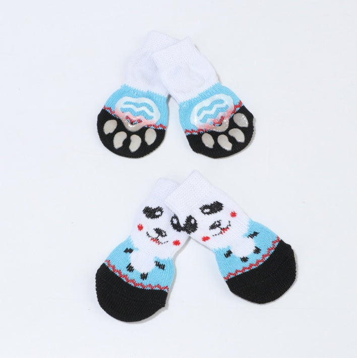 Rutschfeste Socken für Hunde & Katzen – warm & bequem im 4er-Set
