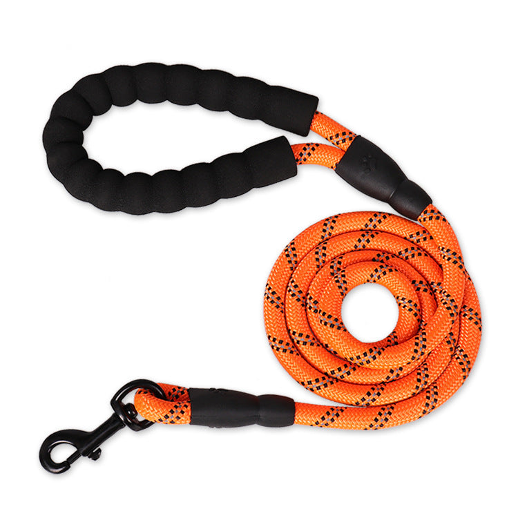 Reflektierende Hundeleine (versch. Farben) – Robuste Nylon-Leine mit Anti-Rutsch-Griff