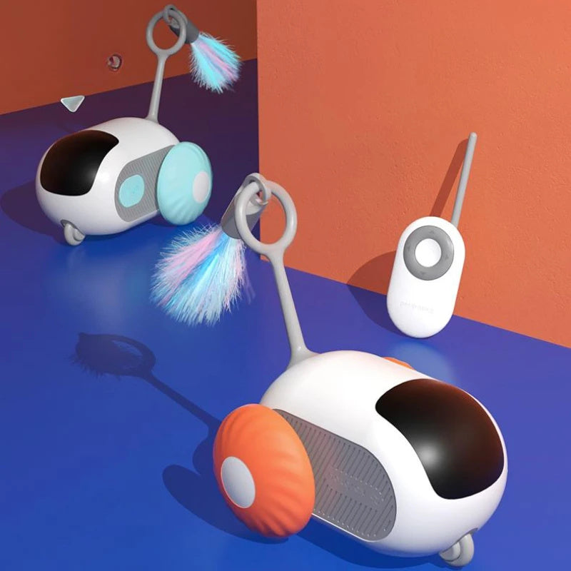 iMouse Remote-Controlled Cat Toy – Automatic Smart Car with Obstacle Avoidance & USB Charging