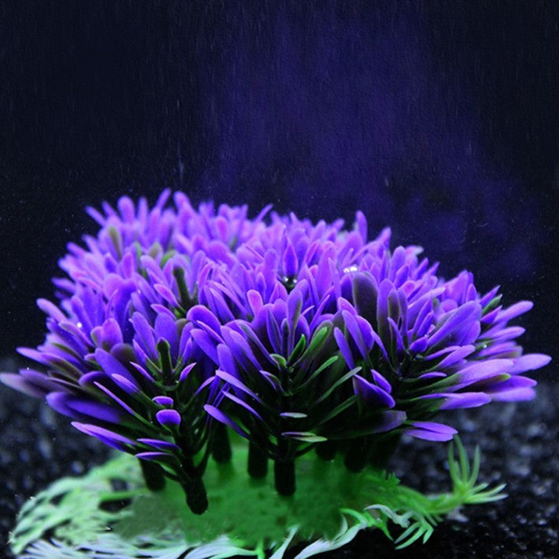 Aquarium Pflanzen Dekoration – Künstliche Wasserpflanzen mit Gipsbasis