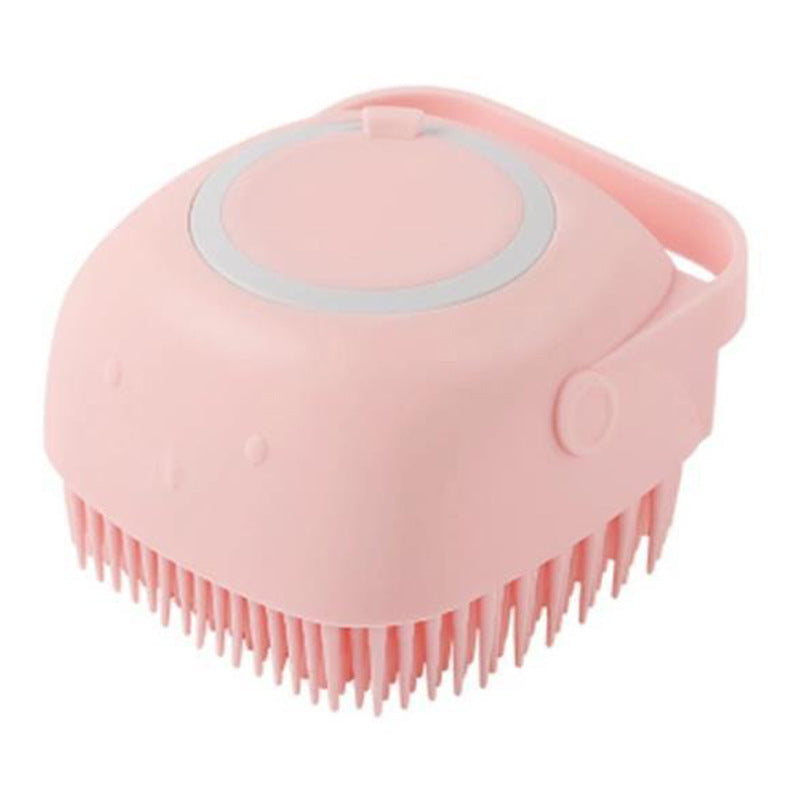 Silikon Hundebürste – 2-in-1 Badebürste & Massagehandschuh mit Shampoo-Spender