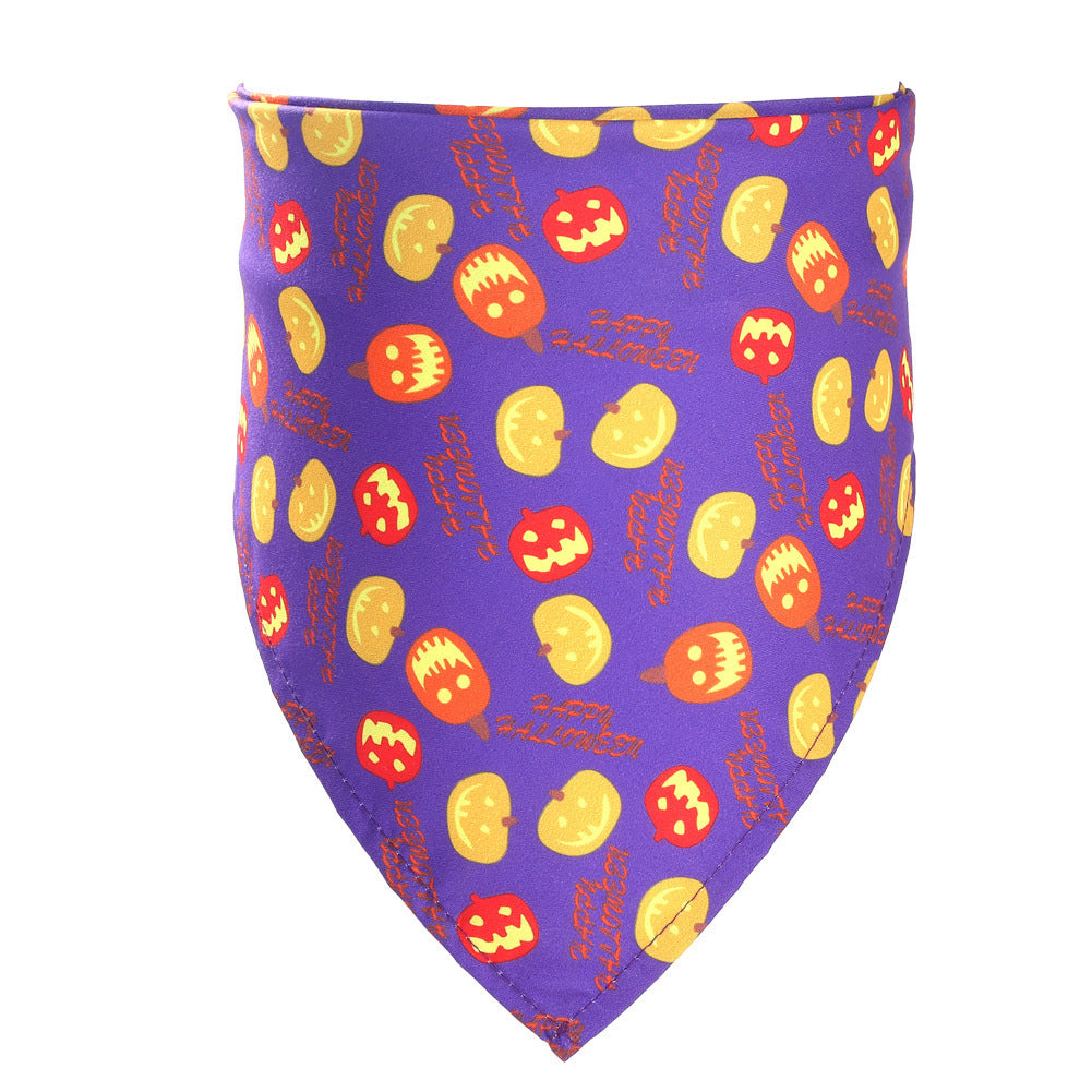 Halloween-Halstuch für Hunde & Katzen | 7 Designs | Dreieckstuch