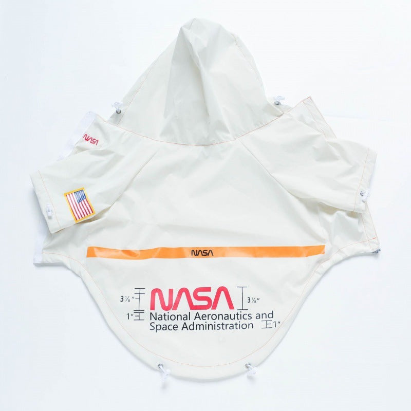 Astronauten-Style Regenjacke – Hunderegenmantel windfest