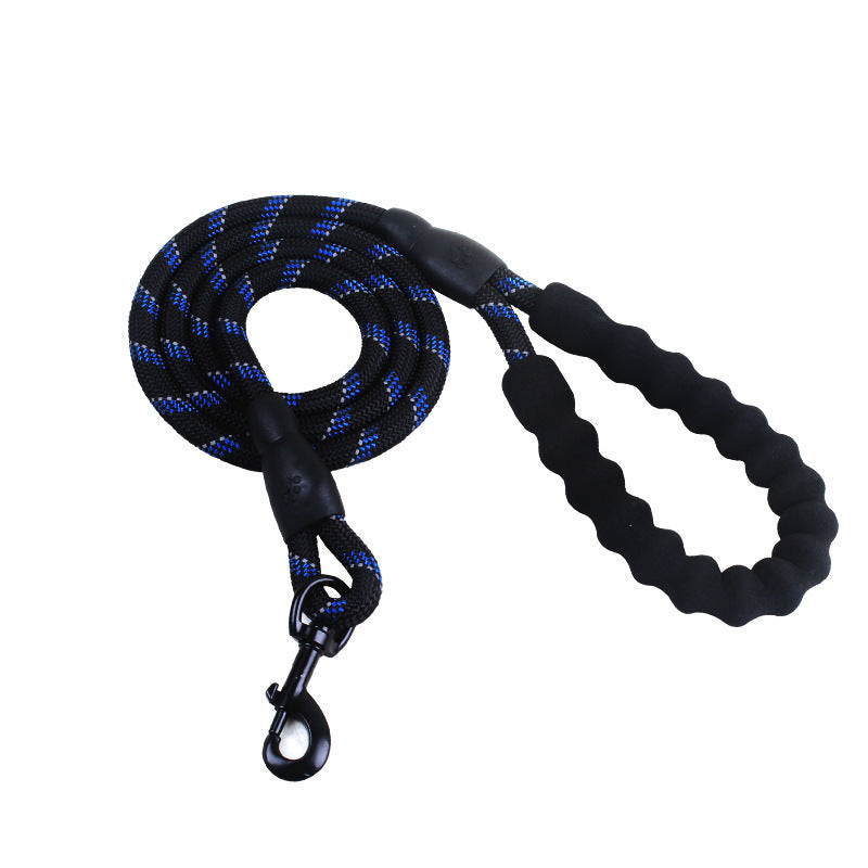Reflektierende Hundeleine (versch. Farben) – Robuste Nylon-Leine mit Anti-Rutsch-Griff
