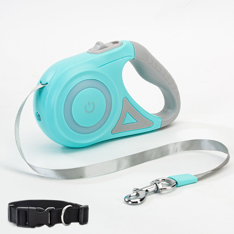 Automatic Retractable Dog Leash with Optional Collar – 3m & 5m Length