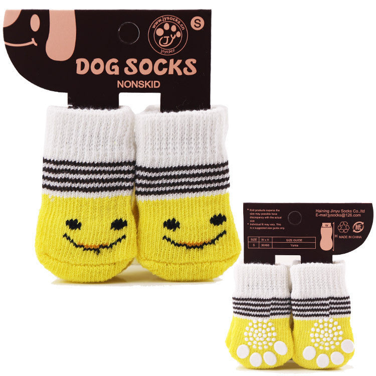 Dog Socks Hundesocken für kleine & mittlere Hunde | 4 bunte Designs