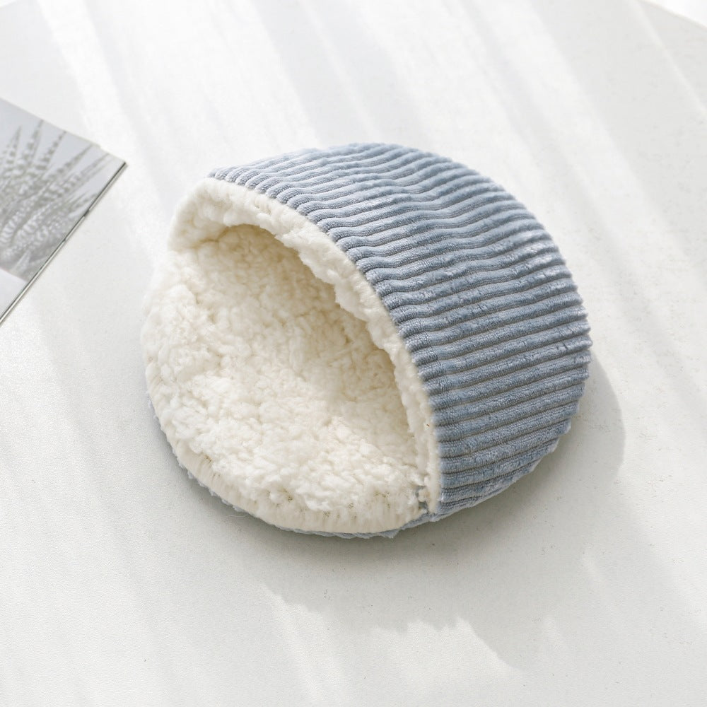 Cordbett für Kleintiere – Weiches Hamsterbett aus Cord und Baumwollsamt