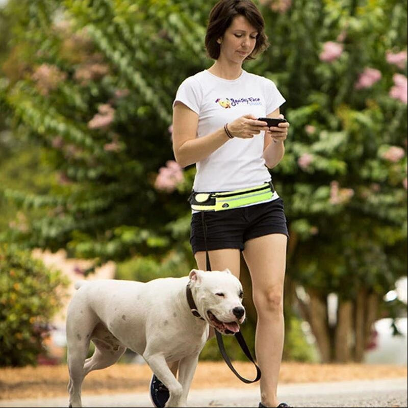 Handsfree Hunde-Jogging-Gurt mit Leine und Flaschenhalter