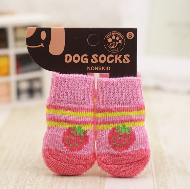 Dog Socks Hundesocken für kleine & mittlere Hunde | 4 bunte Designs