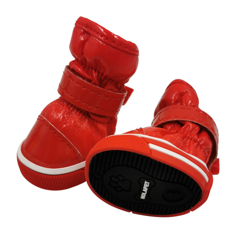 Bunte Ski-Hundeschuhe | Gefütterte Boots in 4 Farben für den Winter