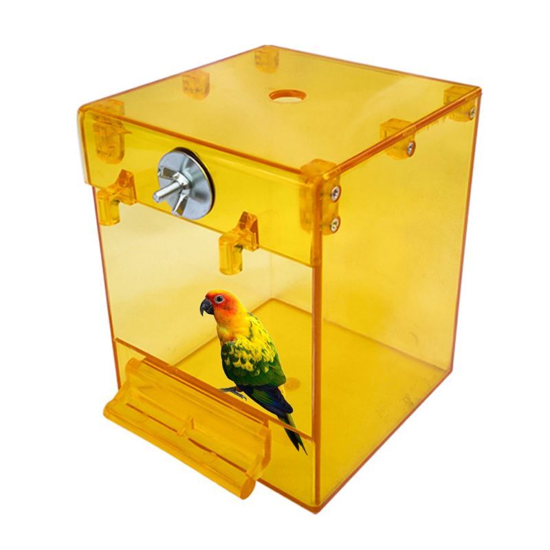 Externe Vogelbadewanne – Transparente Acryl-Badewanne für kleine Vögel
