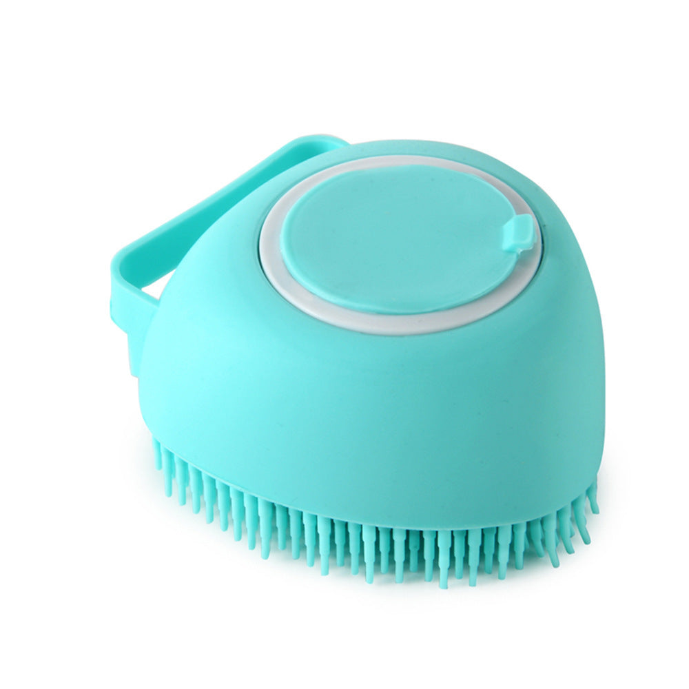 Silikon Hundebürste – 2-in-1 Badebürste & Massagehandschuh mit Shampoo-Spender