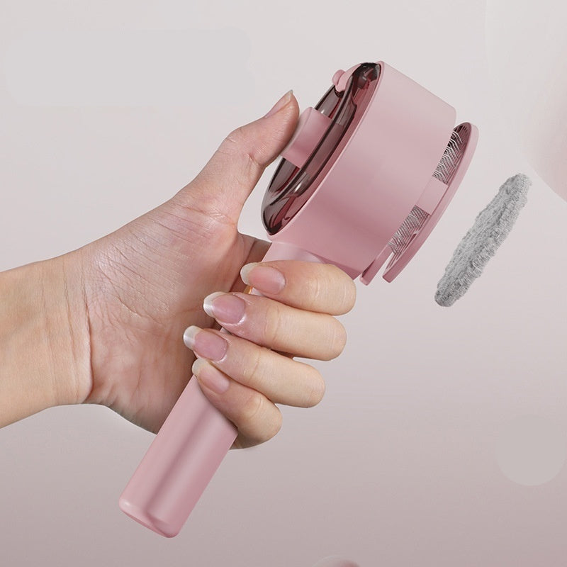 Elektrische Haustierbürste mit Sprühfunktion & UV-Licht – Pink & Weiß