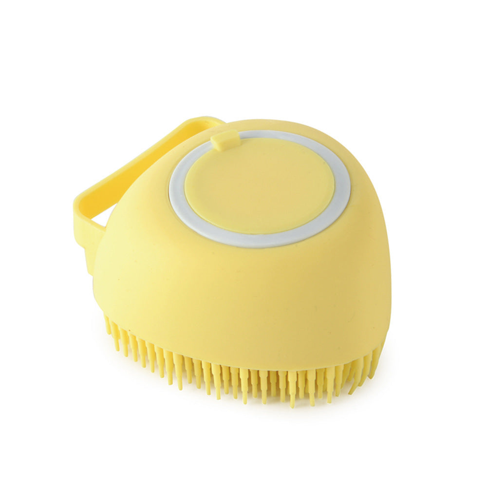 Silikon Hundebürste – 2-in-1 Badebürste & Massagehandschuh mit Shampoo-Spender