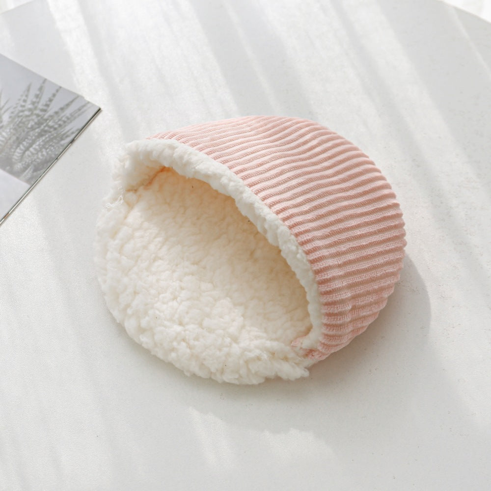 Cordbett für Kleintiere – Weiches Hamsterbett aus Cord und Baumwollsamt