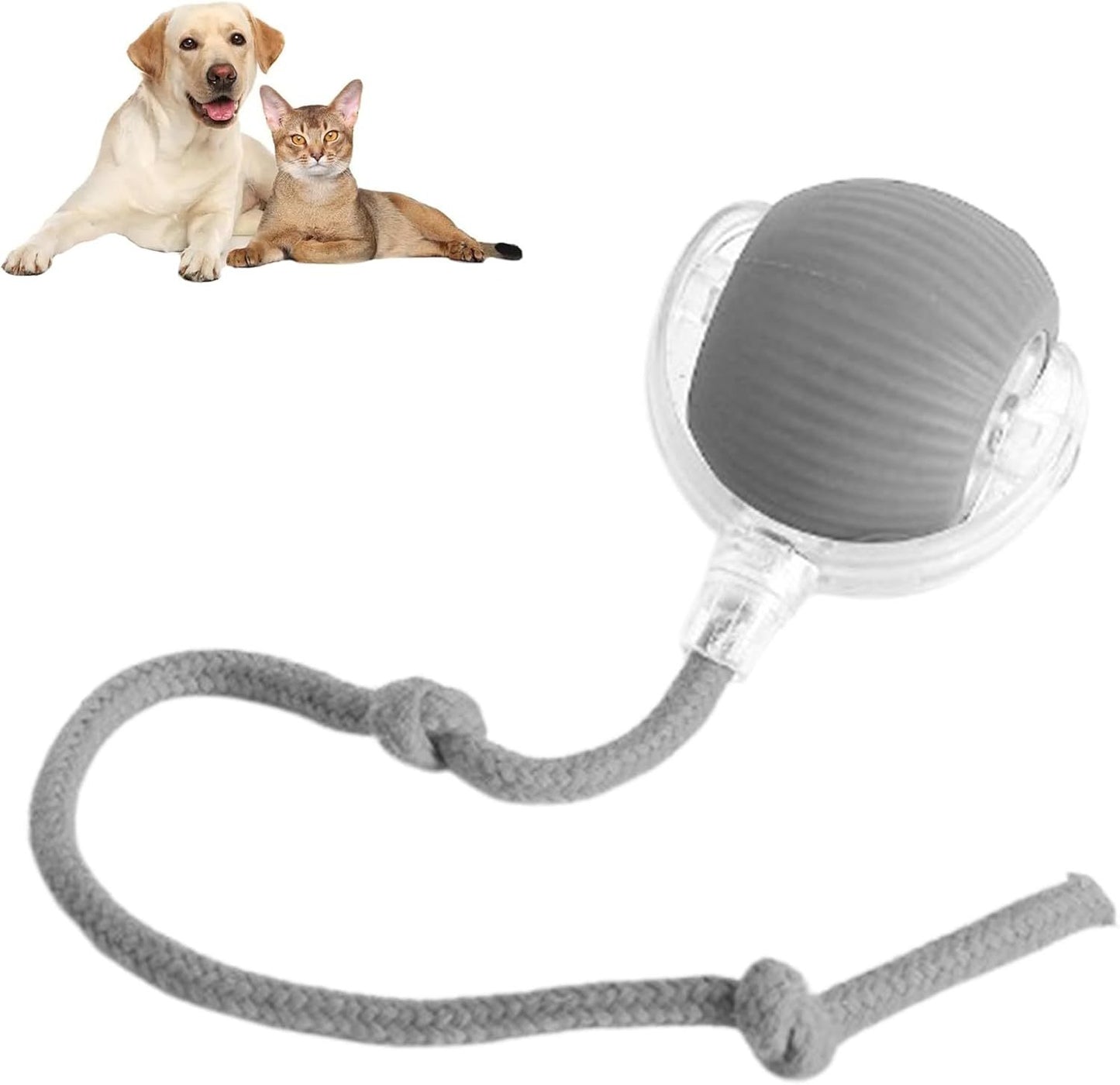 Interaktiver Smart Ball für Hunde & Katzen – Automatisches Spielzeug mit 360° Bewegung