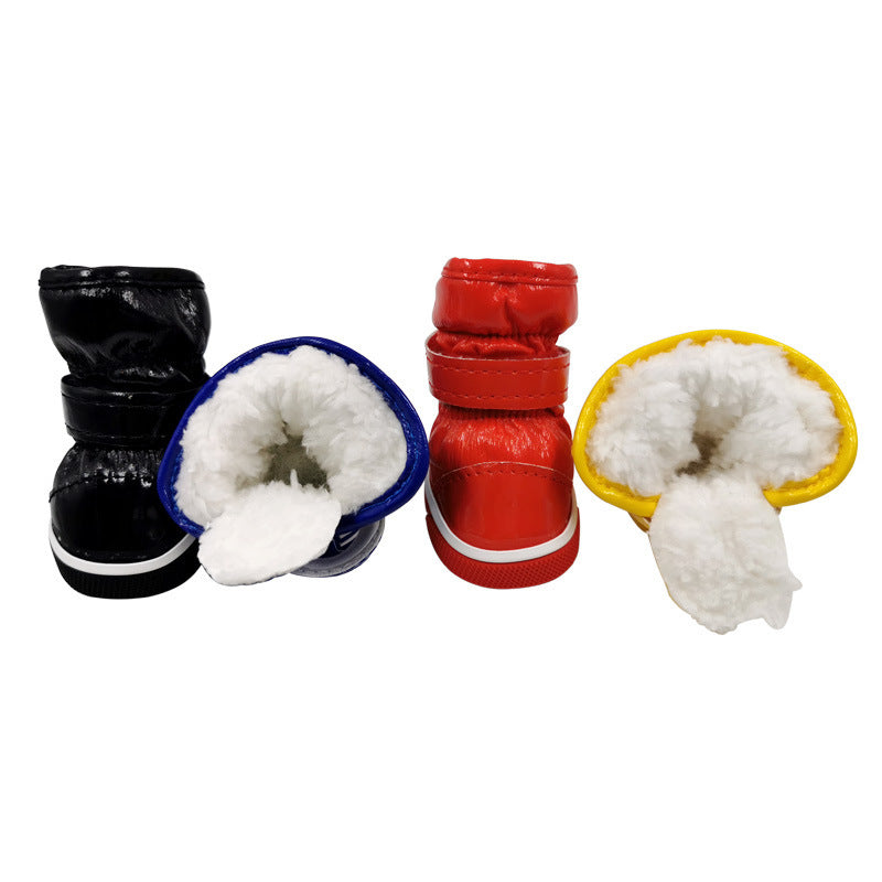 Bunte Ski-Hundeschuhe | Gefütterte Boots in 4 Farben für den Winter