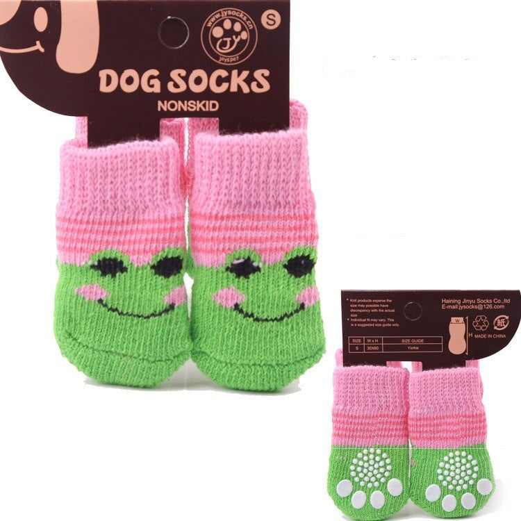 Dog Socks Hundesocken für kleine & mittlere Hunde | 4 bunte Designs