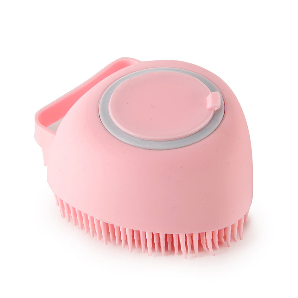 Silikon Hundebürste – 2-in-1 Badebürste & Massagehandschuh mit Shampoo-Spender