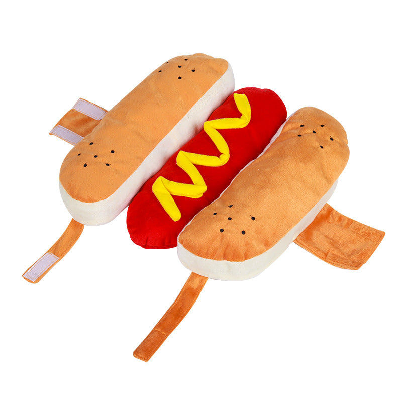 Lustiges Hot-Dog-Kostüm für Hunde – Halloween Outfit für Hunde & Katzen
