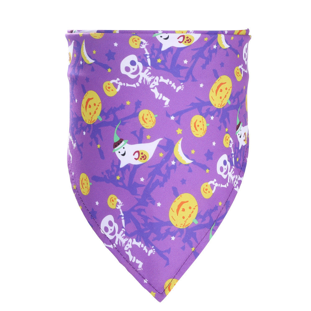 Halloween-Halstuch für Hunde & Katzen | 7 Designs | Dreieckstuch