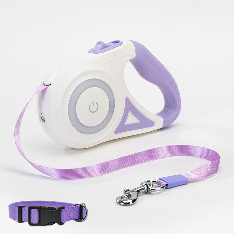 Automatic Retractable Dog Leash with Optional Collar – 3m & 5m Length