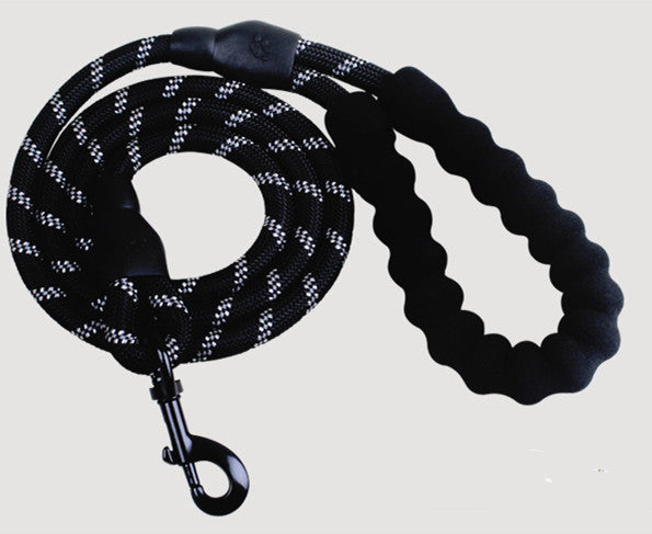Reflektierende Hundeleine (versch. Farben) – Robuste Nylon-Leine mit Anti-Rutsch-Griff