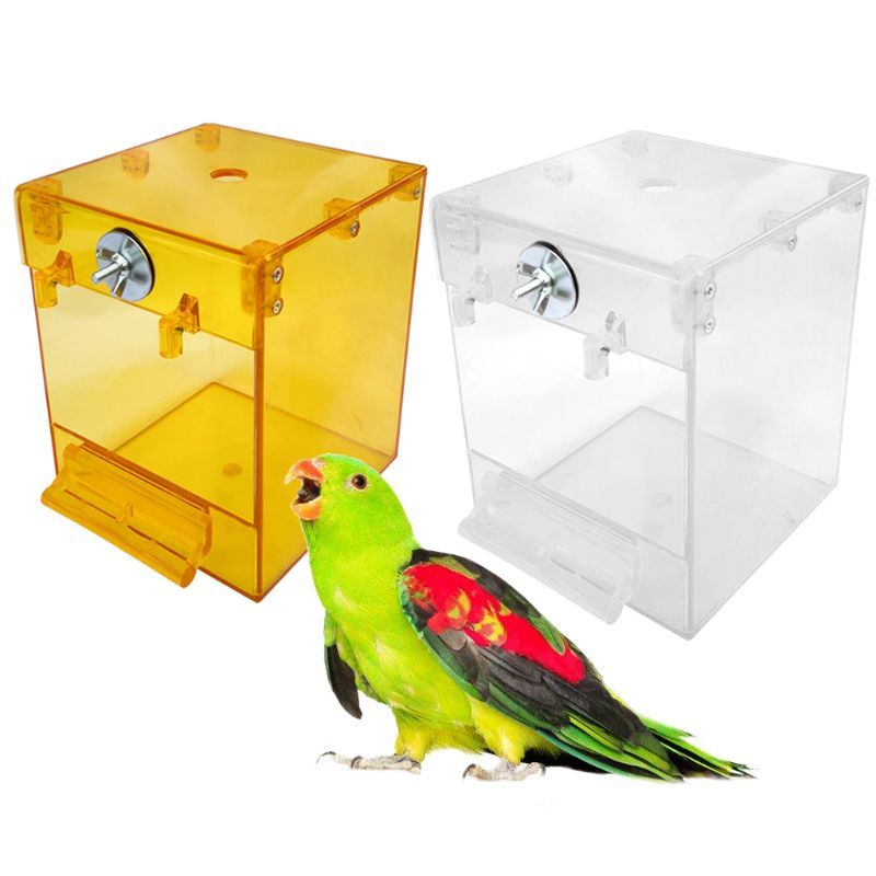 Externe Vogelbadewanne – Transparente Acryl-Badewanne für kleine Vögel