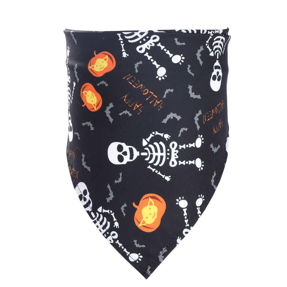 Halloween-Halstuch für Hunde & Katzen | 7 Designs | Dreieckstuch