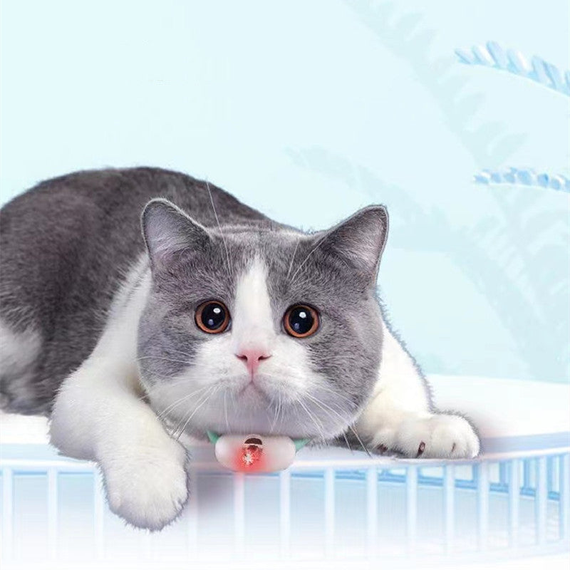 Laser-Spielzeug-Halsband für Katzen – USB-aufladbar & smart