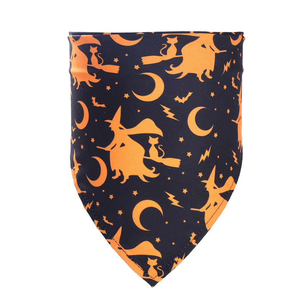 Halloween-Halstuch für Hunde & Katzen | 7 Designs | Dreieckstuch