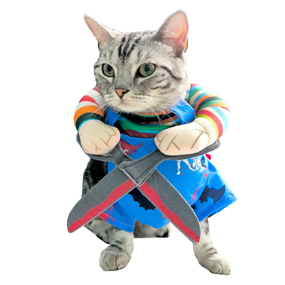 Pet Halloween Kostüm – Lustiges Scheren-Outfit für Hunde & Katzen