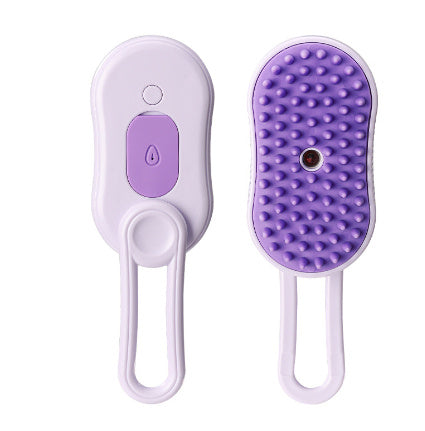 Electric Steam Brush for Dogs & Cats β 3-in-1 Grooming & Massage