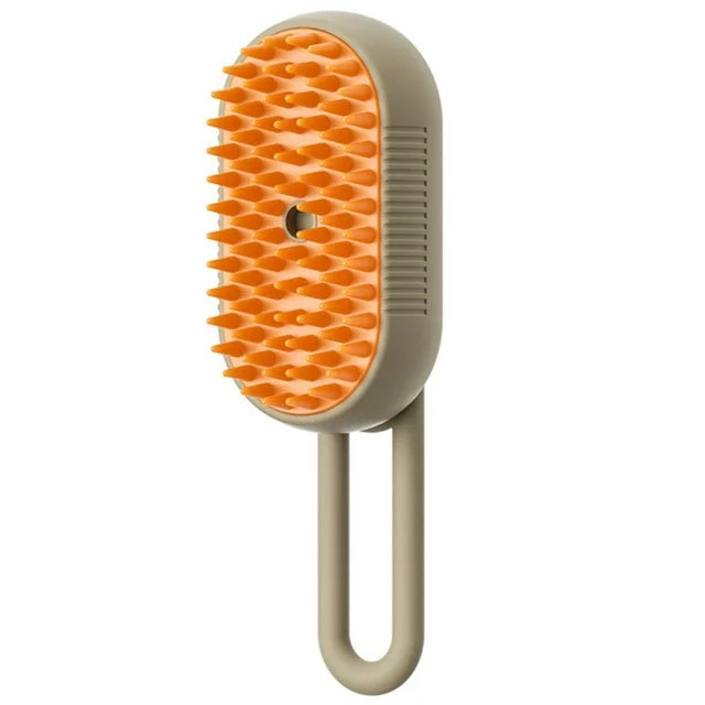 Electric Steam Brush for Dogs & Cats β 3-in-1 Grooming & Massage