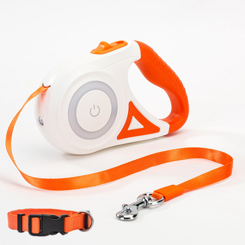 Automatic Retractable Dog Leash with Optional Collar – 3m & 5m Length