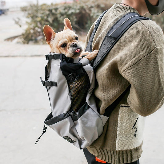 Hunde-Tragerucksack für unterwegs – Verstellbar & bequem in 6 Farben