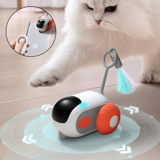 iMouse Remote-Controlled Cat Toy – Automatic Smart Car with Obstacle Avoidance & USB Charging