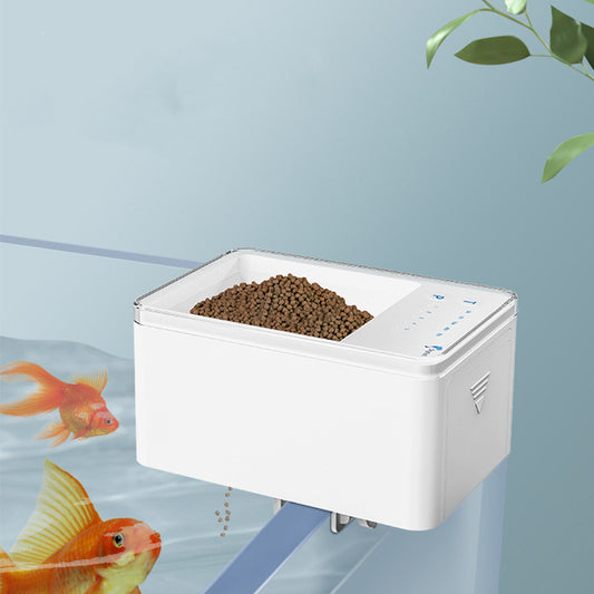 Automatischer Futterspender für Aquarien – Digitaler Fischfutterspender mit LED-Display